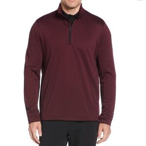 Ben Hogan Performance Golf 1/4 Zip Red Pullover Men's 2XL Micro Jacquard Cover